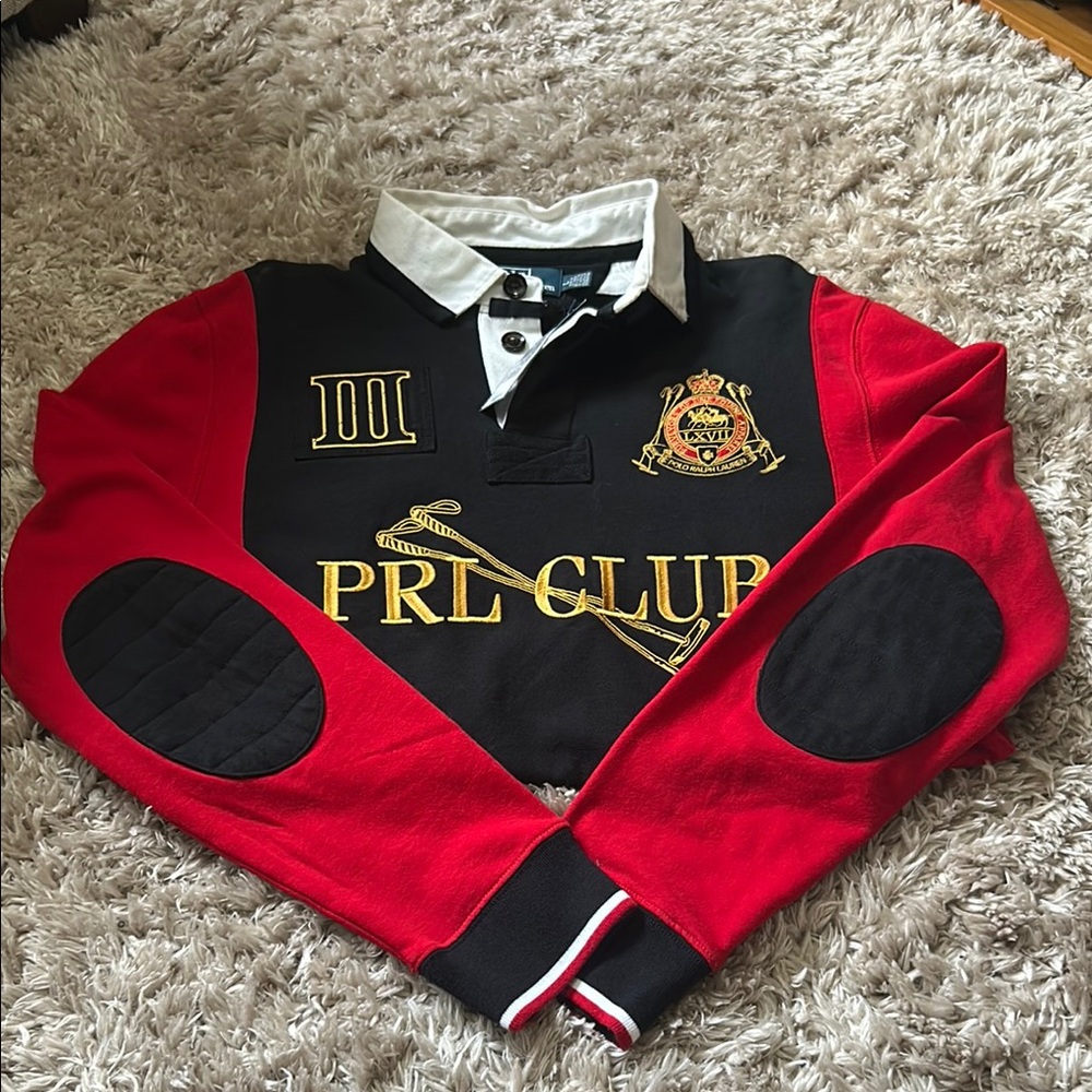 Polo by Ralph Lauren Black and White Collared Shirt